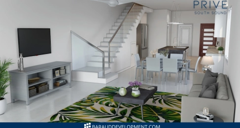 18 PRIVÉ, SOUTH SOUND | 2-BED/ 2.5-BATH END UNIT